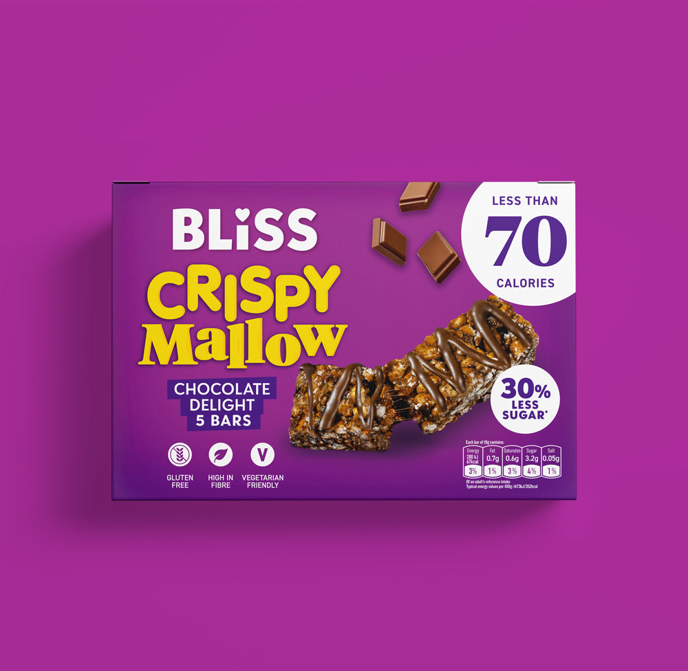 Chocolate Delight Crispy Mallow Bars – Bliss Snacks