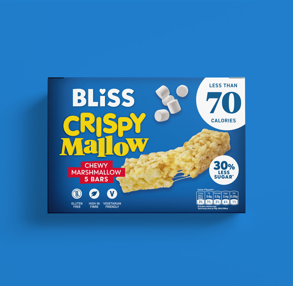 Chewy Marshmallow Crispy Mallow Bars – Bliss Snacks